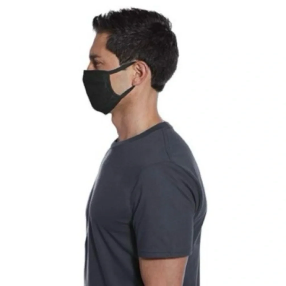 ⭐️ Port Authority Dark Blue Reusable Cotton Face Masks 5 Pack